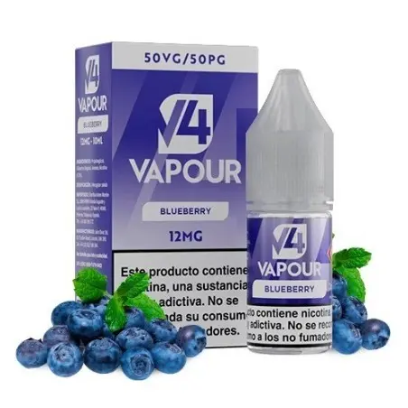 [V4-006] PACK 5 LÍQUIDO V4 BLUEBERRY 12MG 10ML (ARÁNDANOS)