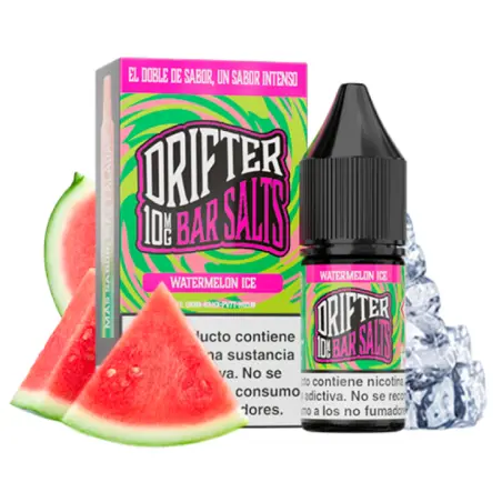 [DRIF-01-10MG] LÍQUIDO DRIFTER BAR SALTS WATERMELON ICE (SANDÍA) 10MG 10ML