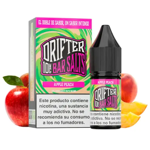 [DRIF-06-10MG] LÍQUIDO DRIFTER BAR SALTS APPLE PEACH (MANZANA Y MELOCOTÓN) 10MG 10ML