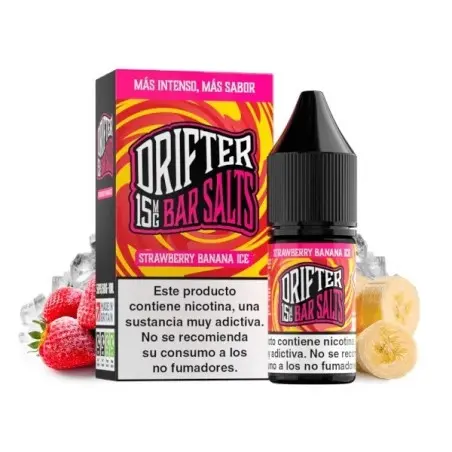 [DRIF-09-15MG] LIQUIDO DRIFTER BAR SALTS STRAWBERRY BANANA ICE (FRESA Y PLÁTANO) 15MG 10ML