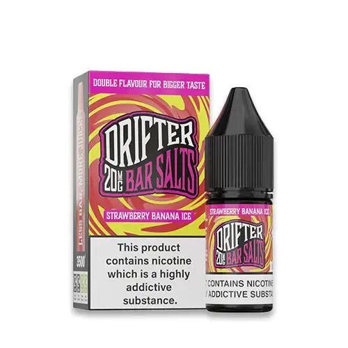[DRIF-09-20MG] LÍQUIDO DRIFTER BAR SALTS STRAWBERRY BANANA ICE (FRESA Y PLÁTANO) 20MG 10ML