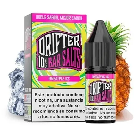 [DRIF-10-15MG] LÍQUIDO DRIFTER BAR SALTS PINEAPPLE ICE (PIÑA) 15MG 10ML
