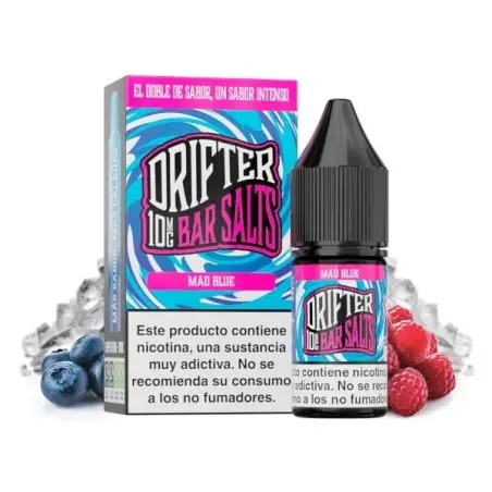 [DRIF-20-10MG] LIQUIDO DRIFTER BAR SALTS MAD BLUE (ARÁNDANOS, FRAMBUESA Y MORA) 10MG 10ML