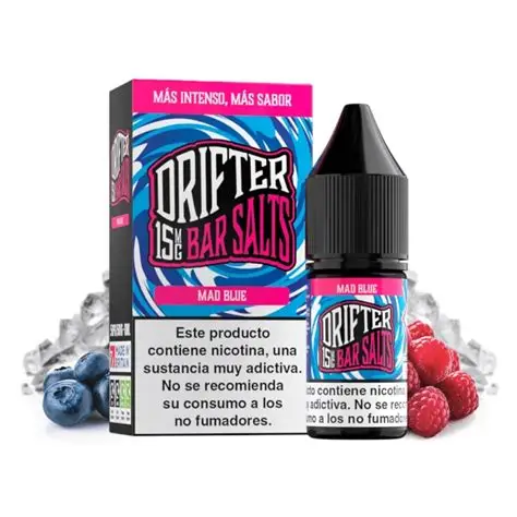 [DRIF-20-15MG] LÍQUIDO DRIFTER BAR SALTS MAD BLUE (ARÁNDANOS, FRAMBUESA Y MORA) 15MG 10ML