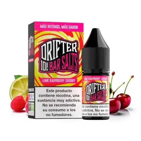 [DRIF-27-10MG] LÍQUIDO DRIFTER BAR SALTS LIME RASPBERRY CHERRY (LIMA, FRAMBUESA Y FRESA) 10MG 10ML