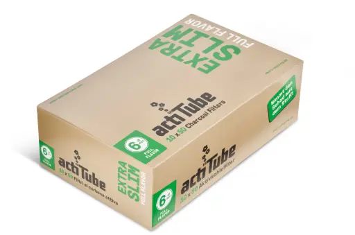 [AC1047] FILTROS ACTITUBE EXTRA SLIM (6MM) (10 PACKS x 50 FILTROS)
