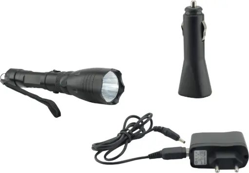 [73.168 00] LINTERNA PROFESIONAL NEGRA 3 FU 21CM C/CARGADOR