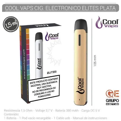 [011.101] COOLVAPS POD ELITES TDP2 ORO