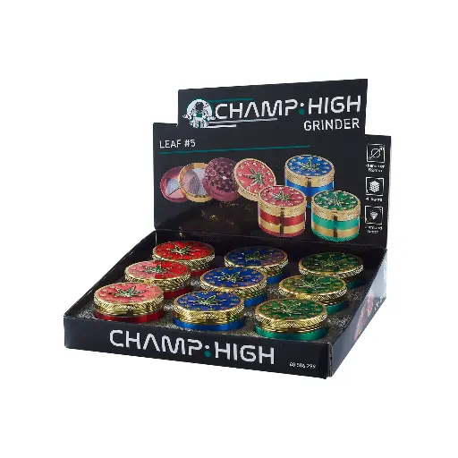 [40506299] EXP 9 GRINDER METAL CHAMP HIGH LEAF 40MM (4 PCS)