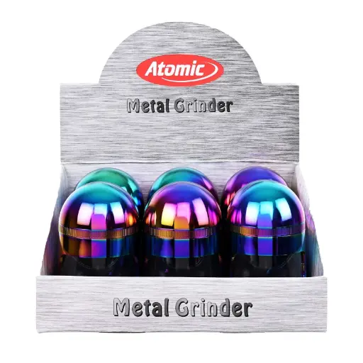 [02.125 61] EXP 6 GRINDER ATOMIC BULLET RAINBOW ALUMINIO 63MM 5PCS