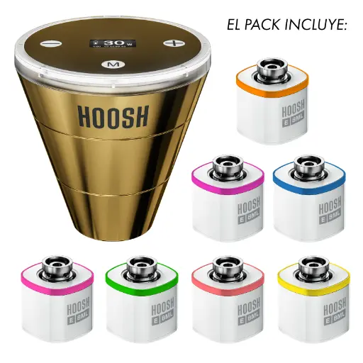 [H-PACK GOLD] PACK HOOSH CAZOLETA GOLD + 7 PODS