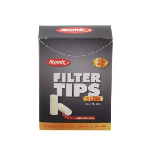 [01.625 00] EXP 20 PACK 150 FILTROS ATOMIC ENGOMADOS (6x15mm)
