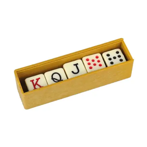 [F28984] CAJA PLASTICO  DADOS POKER