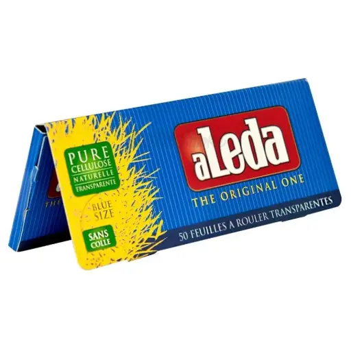 [520057] PAPEL ALEDA TRANS AZUL KING SIZE (110MM x 44MM) (20)