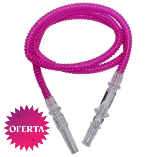 [02.399 54] MANGUERA FLEX REPUESTO ACRÍLICO SHISHA ROSA (1 METRO)