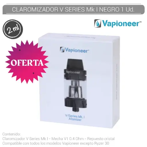 [010.075] CLAROMIZADOR VAPIONEER V SERIES BLACK