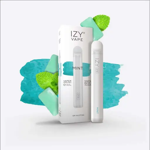 [IZY-00] PACK 5 VAPERS DESECHABLES IZY VAPE 0MG MINT (MENTA)