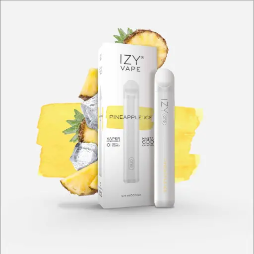 [IZY-07] PACK 5 VAPERS DESECHABLES IZY VAPE 0MG PINEAPPLE ICE (PIÑA)