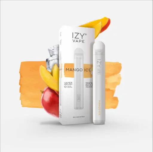 [IZY-09] PACK 5 VAPERS DESECHABLES IZY VAPE 0MG MANGO ICE (MANGO)