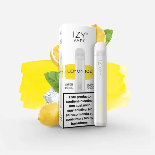 [IZY-111] PACK 5 VAPERS DESECHABLES IZY NICOTINA 18MG LEMON ICE (LIMONADA)