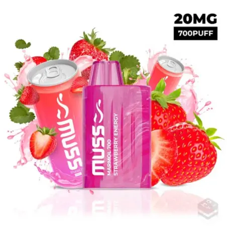 [MUSS-19] VAPER DESECHABLE MUSS MARMOL 700 STRAWBERRY ENERGY