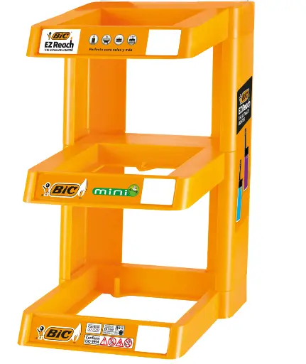 [EXPBIC3] EXPOSITOR 3 ALTURAS ENCENDEDORES BIC