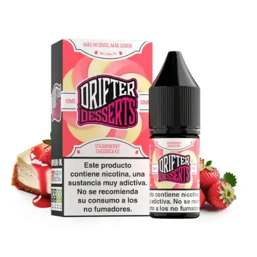 [DRIF-39-15MG] LIQUIDO DRIFTER BAR SALTS STRAWBERRY CHEESECAKE (TARTA DE QUESO FRESA) 15MG 10ML
