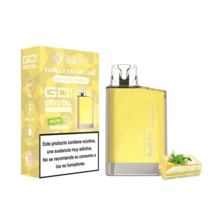 [BC-25] VAPER DESECHABLE BALMY GO CRYSTAL 20MG VAINILLA CREAM CAKE (PASTEL DE VAINILLA)