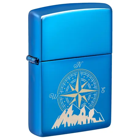 [60007522] ZIPPO 20446 COMPASS DESIGN