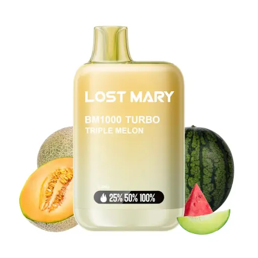 [BM0-03] PACK 10 VAPER DESECHABLE LOST MARY BM100 TRIPLE MELON ICE 0% NICOTINA (TRIPLE MELON)