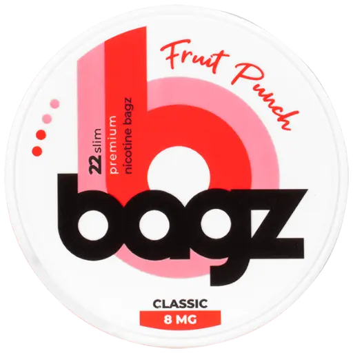 [BAGZ-05] PACK 5 BOTES BAGZ FRUIT PUNCH 8MG (CLASSIC)