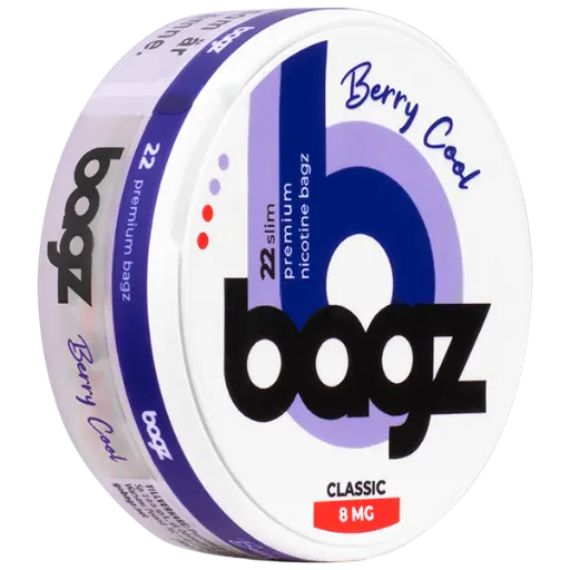 [BAGZ-03] PACK 5 BOTES BAGZ BERRY COOL 8MG (CLASSIC)
