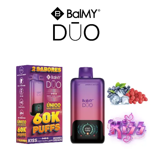 [BMDUO-04] VAPER BALMY DUO NON NICOTINE 60K KISS + BERRIES DREAMS