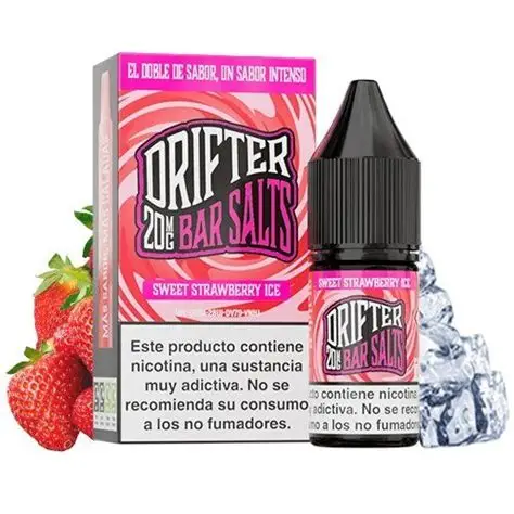 [DRIF-02-20MG] LIQUIDO DRIFTER BAR SALTS STRAWBERRY ICE (FRESA) 20MG 10ML