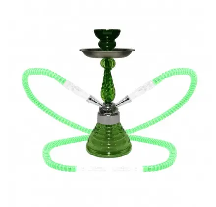 [02.305 79] SHISHA ATOMIC ANUBIS VERDE 30CM (2 MANGUERAS)