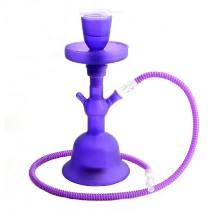 [02.304 70] SHISHA ATOMIC GLASS LILA 35CM (1 MANGUERA) + KIT