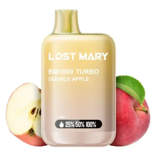 [BM-21] PACK 10 VAPER DESECHABLE LOST MARY BM1000 DOUBLE APPLE 20MG (DOBLE MANZANA)