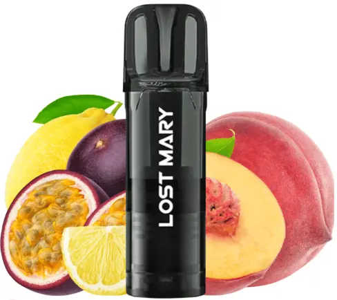 [TAPPOPRO-26] CARGA POD VAPER LOST MARY TAPPO LEMON PEACH PASSION FRUIT 20MG (LIMON MELOCOTON FRUTA DE LA PASION)